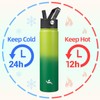 Konokyo Insulated Water Bottle 24oz Stainless Steel Sport Bottles with