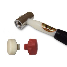 Thor 710 Nylon Faced Window Glazing Hammer/Mallet - with Hard White & Medium Red Head