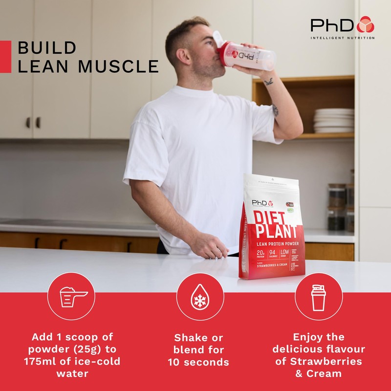 PhD PhD Nutrition Diet Plant, Vegan Protein Powder Plant Based,