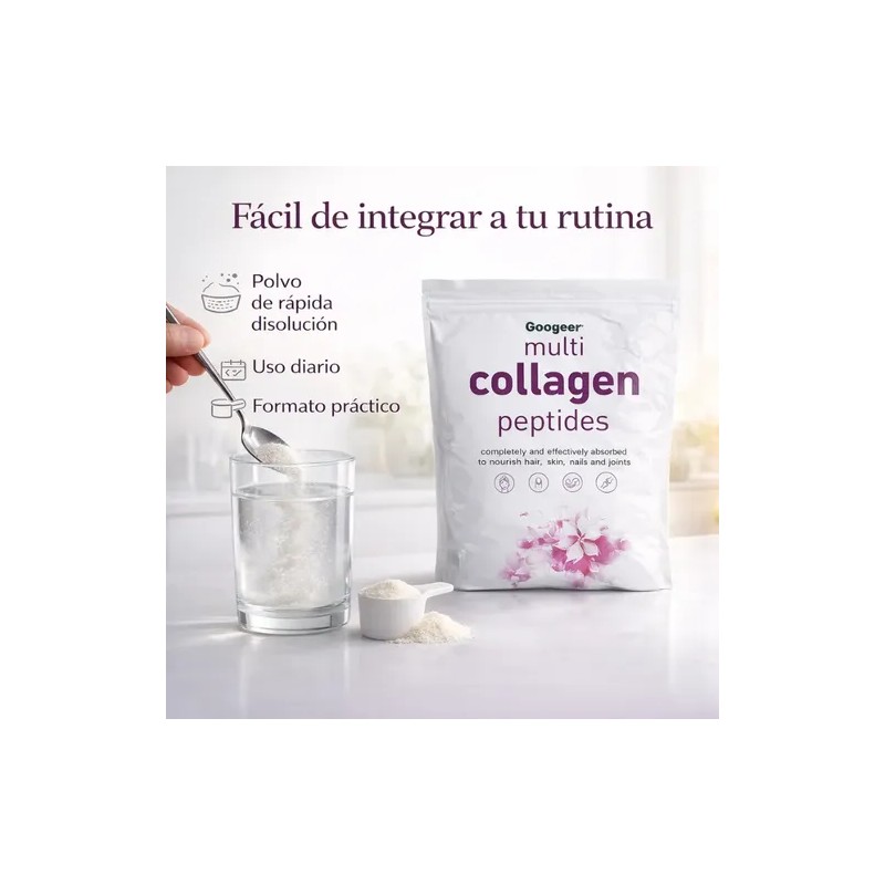 Colágeno En Polvo Multi Para Piel Cabello Uñas Googeer