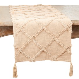 Diamond Tufted Table Runner