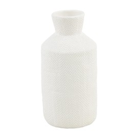 Mud Pie Tall Pressed Textured Vase; 11 1/2" x 4 1/2"