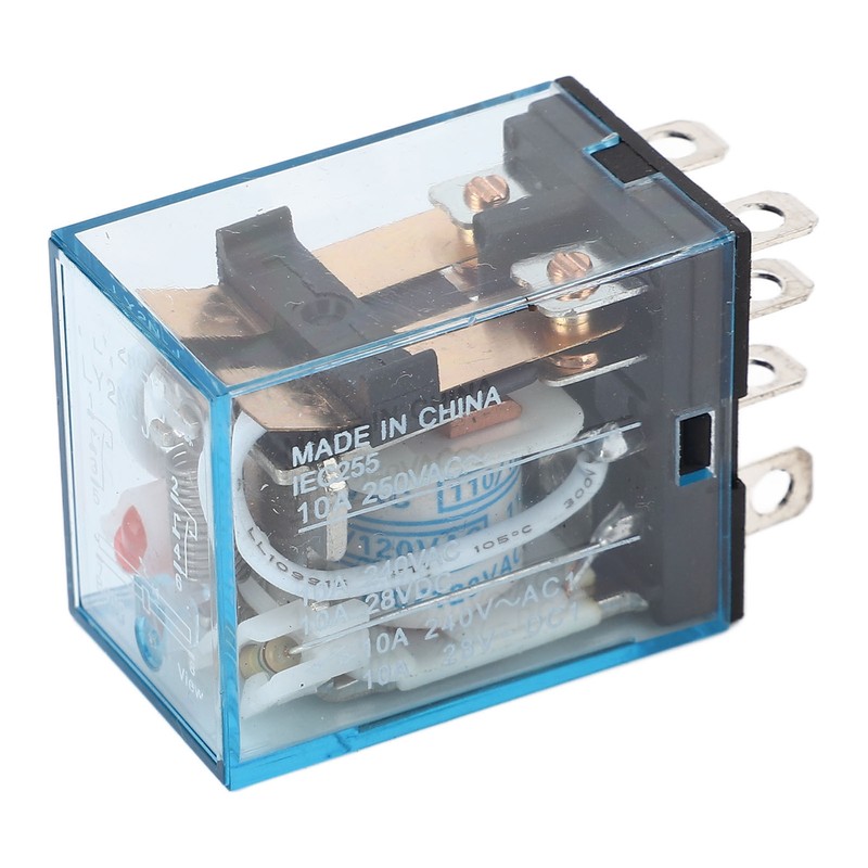 10Pcs Coil Power Relay Small Intermediate Electromagnetic 8 Pin 2