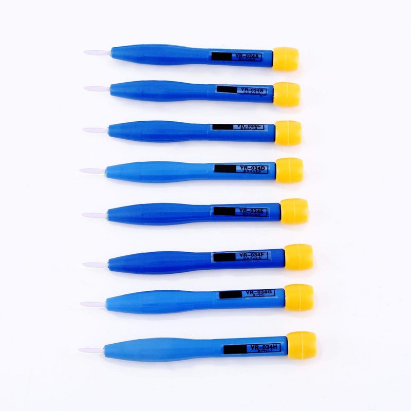 Atyhao 8pcs Frequency Adjustment Screwdriver Antistatic Plastic Ceramic Set Home