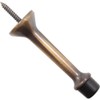 Stone Harbor Hardware Heavy-Duty Solid Door Stop, 3 Inches, Antique