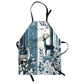 ABAKUHAUS Cooking Apron, Blue-grey, dark grey