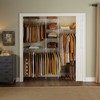 Rubbermaid Full Closet Organization Shelf System, Direct Wall Mount, Adjustable