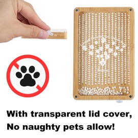 Svartur Wooden Diamond Paint Tray with Magnetic Lids, Diamond Painting Accessories Tools, Diamond Art Trays with Cover, Pack of 2