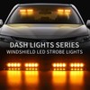 XRIDONSEN Amber 2 in 1 Emergency Dash Strobe Lights Interior