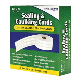 Nu-Calgon 4216-27 (25 Ft. x 3/8 In.) Sealing and Caulking Cords White