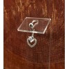 Belly Button Ring 14 Gauge Double Heart Belly Button Ring