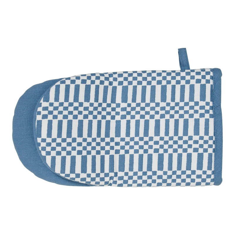 Penguin Home Oven Gloves,Heat Resistant, Colour - White & Blue,
