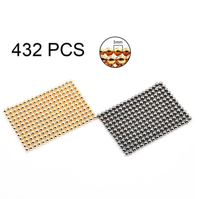 3mm 432 PCS 2 Colors Magnetic Balls Magnets Office Toy