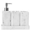 YMXYJM Bathroom Accessories Set, 4 Pcs Bathroom Accessory Set, Soap