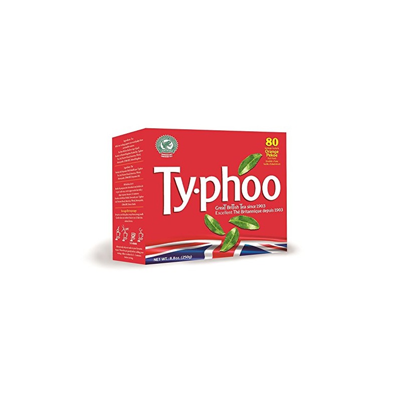 Typhoo Regular Tea Bags, 80-Count (Pack of 3)