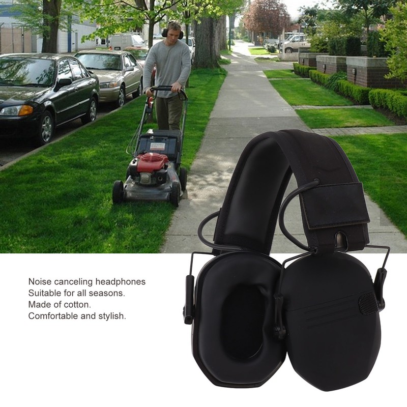 Noise Reduction Electronic Earphones Noise Reduction Foldable ABS Adjustable Headband