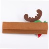 Hohopeti Christmas Storage 3 Pack Iridescent Snowman Refrigerator Handle Covers