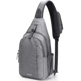 G4Free Sling Bag Backpack Anti Theft Chest Shoulder Bag Crossbody Gym Daypack with Earphone Hole for Outdoor Cycling Travel Hiking Men Women