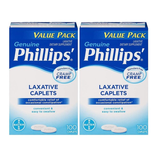 Laxative Caplets (100-Count Box), 2 Pack