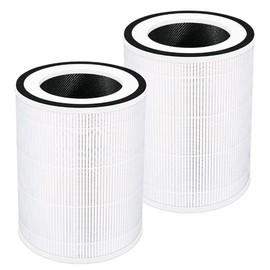 JISIZKY Replacement Air Filter KILO Compatible With CUCKOO CAC-10510FW and Kalo Pro FOR Afloia KILO,KILO PRO, KILO PLUS, MIRO & MIRO PRO AIR Purifier,H13 True HEPA Activated Carbon Filter(2-Pack)