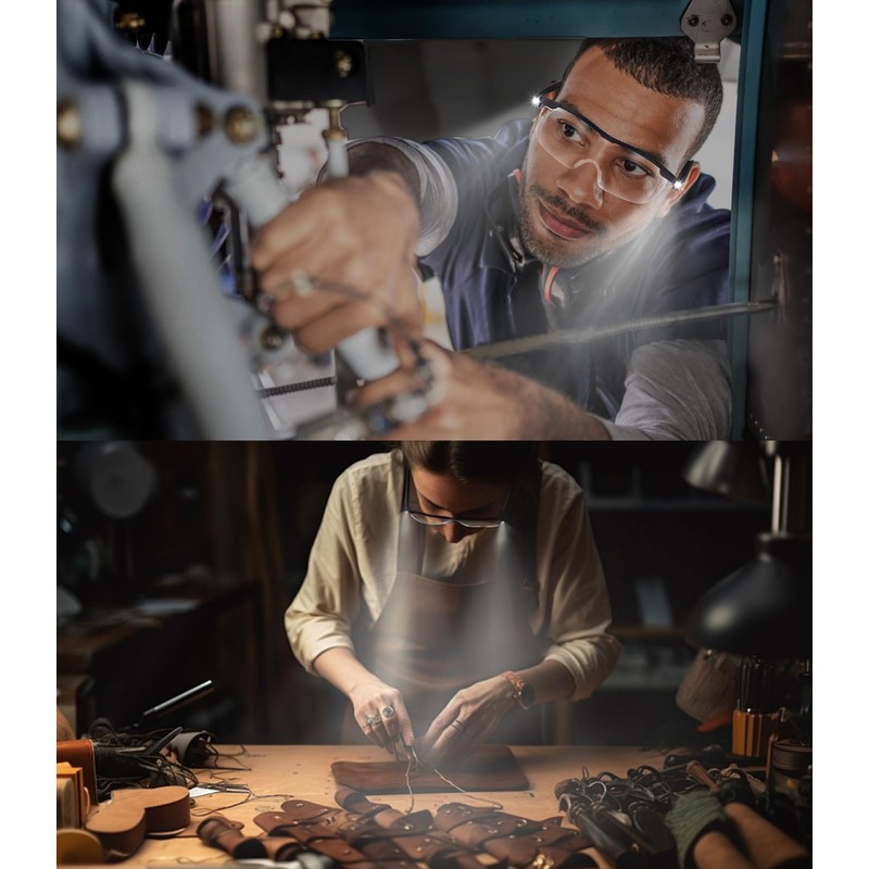 OKH 200% Bright LED Readers glasses lighted led magnifying eyewear