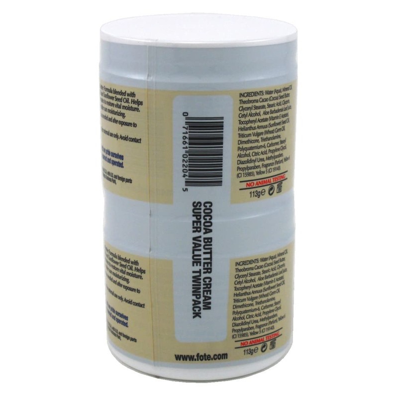 Fruit Of The Earth Bogo Cream Cocoa Butter 4 Ounce