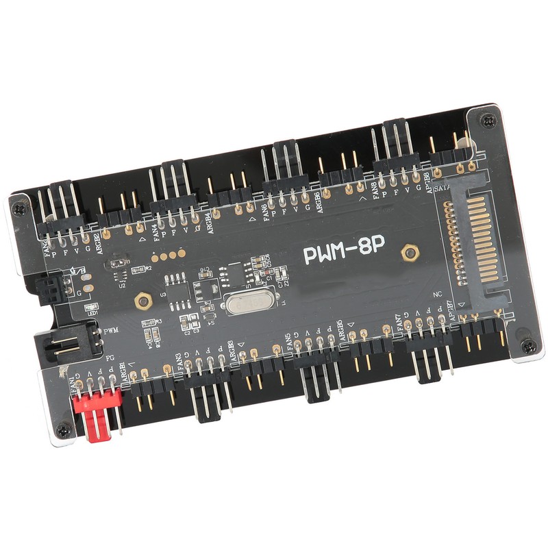 Case Fan Hub PWmARGB 2 in 1 Wireless Remote Controller