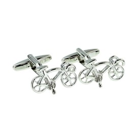 Racing Bike Cufflinks Racing Cycle Presented in a Cufflink Box