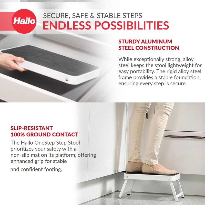 Hailo OneStep | Steel step | One large step with