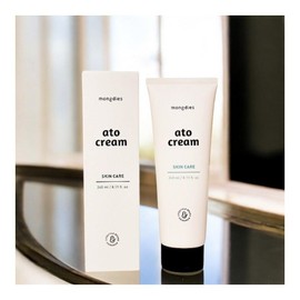 Mondies Mongdies Ato Cream Baby Skin Atopic High-Moisture Care Baby Heat Rash Cream Newborn Body Cream Moisture Replenishment, 240ml, 1 Unit / 몽디에스 아토 크림 Mongdies 아기피부 아토피 고보습케어 아기태열크림 신생아바디크림 수분충전, 240ml, 1개