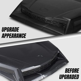 A & UTV PRO Turbo Hood Scoop for RZR XP 1000 / RZR 900,Carbon Fiber Pattern Hood Scoop Air Intake Kit for for Polaris RZR XP 900 1000 S Turbo 2014-2020 (Replace #2881467)