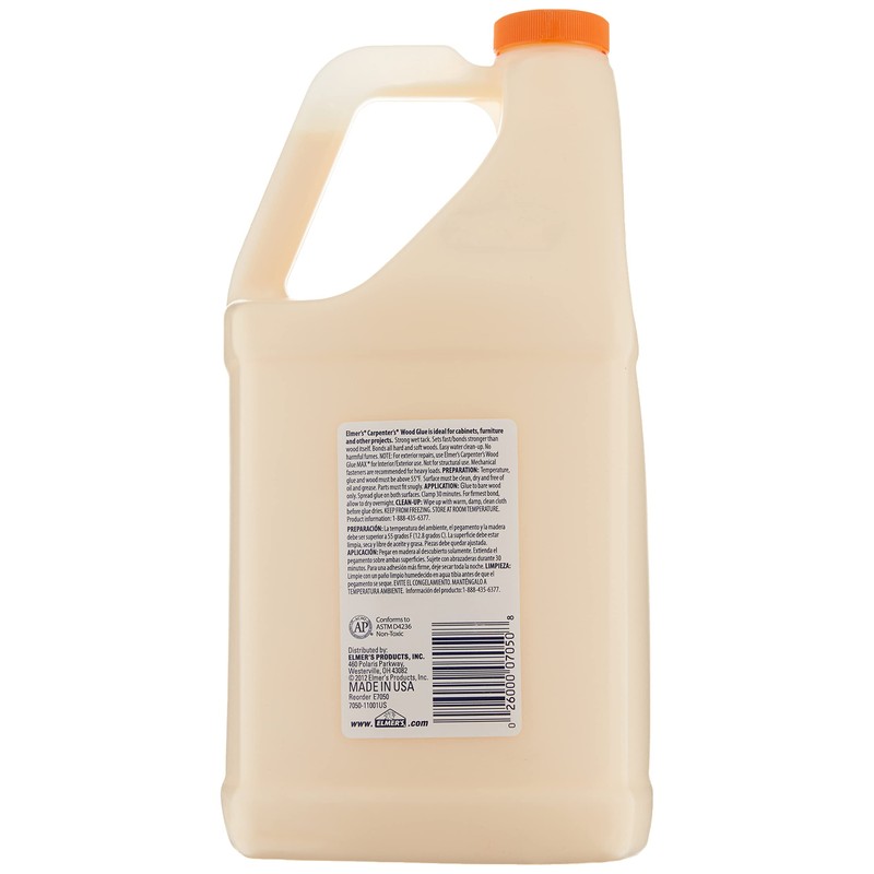 Elmer's E7050LMR Carpenter's Wood Glue, 1 Gallon