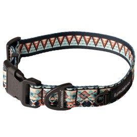 Leashboss Patterned Reflective Dog Collar, Pattern Collection, Colorful Dog Collar with Triple Reflection Threads for Small, Medium and Large Dogs