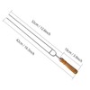 IMEEA Double Skewers for Grilling Thickened Stainless Steel Kebab BBQ