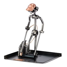 Steelman24 I Nuts and bolts sculpture Roofer Flat Roof I Handmade ornaments I Made in Germany I I Metal figurine