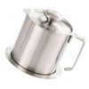 Bacon Grease Container with Strainer 304 Stainless Steel 1.8L Food