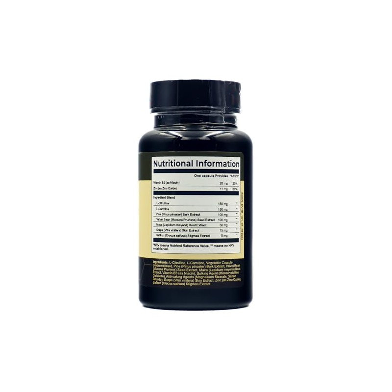 Libonex perform Dietary Supplement with L-Citrulline, Maca, 30 Capsules