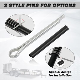 XaXmTee 4 Pack 819T Trailer Gate Spring Latch Kit with Extra Pins 4 Set Trailer Gate Pins Heavy Duty Trailer Gate Latch Repair Kit for Carry-On Utility Trailers