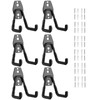 siawadeky Garage Hooks, Wall Hanging Hooks, Set of 6, Load