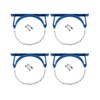 QWORK Steel Cylinder Wall Bracket 4 Pack – 9.8 Inch