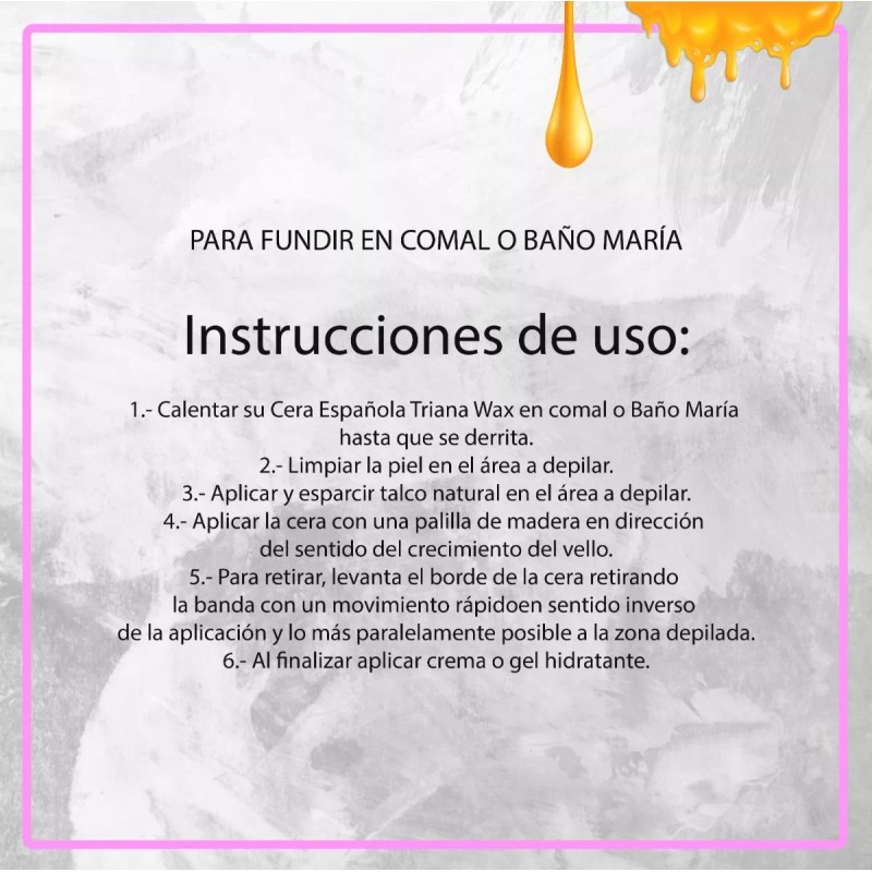 Triana Wax Cera Española Triana Wax + Aplicadores + Gel