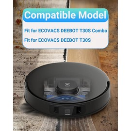 Accessories for Ecovacs Deebot T30s / T30S Combo Replacement Parts, 1 Main Brush, 4 Dust Bags, 4 Mop Pads, 4 Hepa Filters, 4 Side Brushes