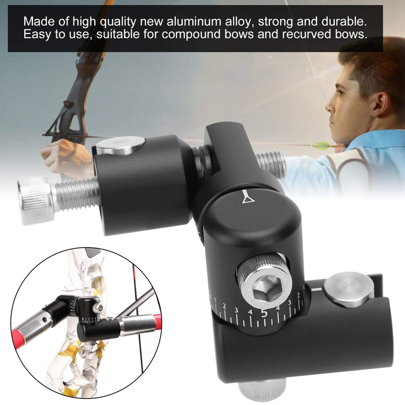 Adjustable Compound Bow Rod Stabilizer Archery Single Sided V Bar