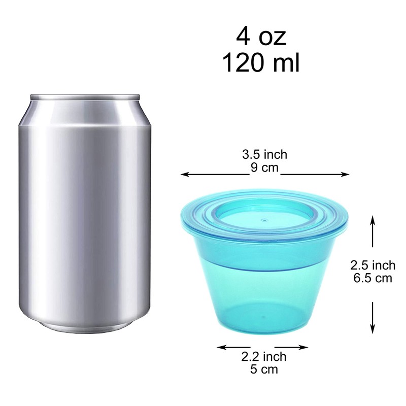 Youngever 7 Sets Plastic Parfait Cups, Reusable Plastic Dessert Cups