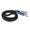 Dual 1/4 Inch TS to Dual RCA Stereo Sound Cable