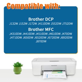 LC123XL Cartridges LC123 Compatible with Brother LC123 Printer Cartridges for LC-123 Brother MFC-J4410DW MFC-J470DW MFC-J6520DW MFC-J6920DW DCP-J4110DW MFC-J6720DW DCP-J552DW MFC-J870DW (Pack of 9)