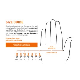 Rostaing Driver Evolution Premium Leather Palmed Work Gloves For Gardening Construction Engineering Size 7 / S