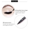 2PC Black Eye Pens with Motif Stamp and Eyeliner, Waterproof
