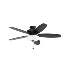 52 Inch Renew Select led Beiling Fan in Satin Black, for Kitchen, Living Room, Bedroom, Study and Den, (52" x 52" x 17.5") 330161SBK