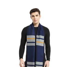 Glen Mila Mens Classic Winter Scarf Cashmere Winter Scarves Long Plain Fashion Formal Soft Scarf for Men